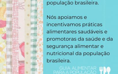 Moção de apoio ao guia alimentar para a população brasileira