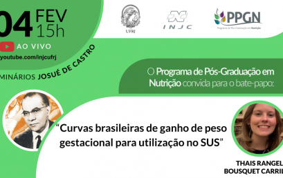 Seminário: “Curvas brasileiras de ganho de peso gestacional para utilização no SUS”