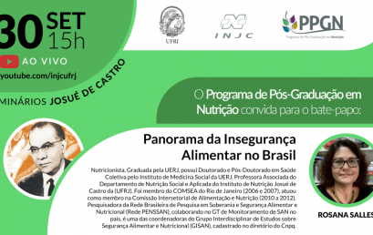 Seminário: “Panorama da Insegurança Alimentar no Brasil”